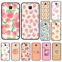 fruit juicy peach pink pattern phone case for samsung j8 j7 core dou j6 j4 plus j5 j2 prime a21 a10s a8 a02 cover