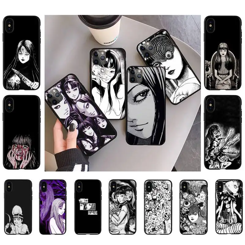 

horror comic junji ito Tomie Tees Phone Case for iPhone 11 12 13 mini pro XS MAX 8 7 6 6S Plus X 5S SE 2020 XR case