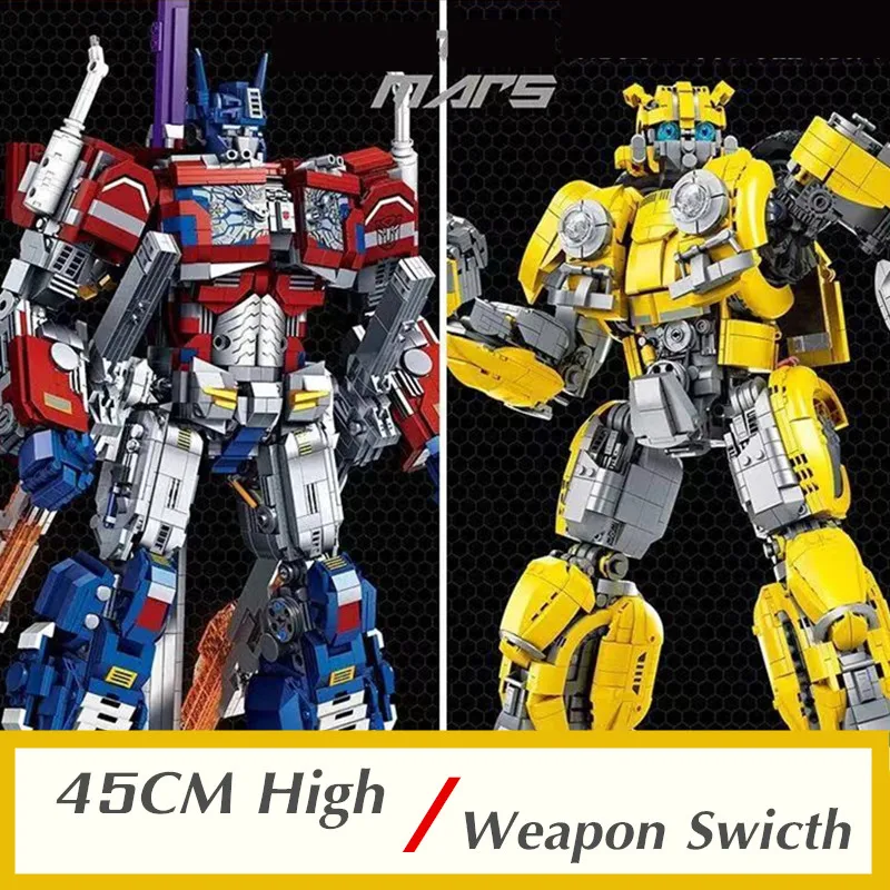 

45CM 3699PCS Transformation Super Robot Optimus Deformation Super Primed Heroes Model Building Block Brick Model Toy Kid Gift