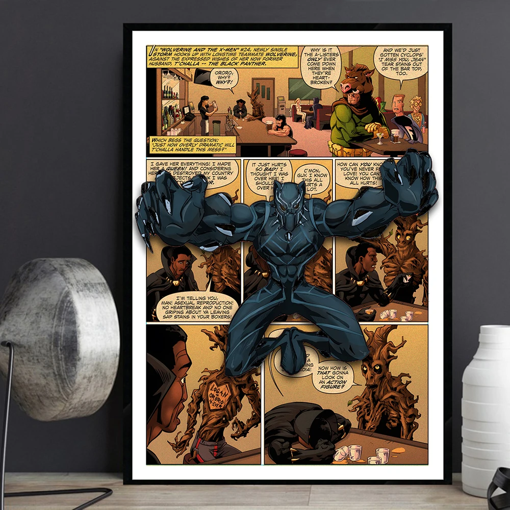 Постер из фильма мстители домашняя Картина на холсте с изображением