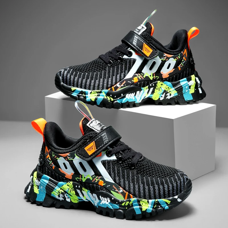 

Kids Sport Shoes For Boys Running Sneakers Casual Sneaker Breathable Children's Fashion Shoes 2020 Autumn Platform Light