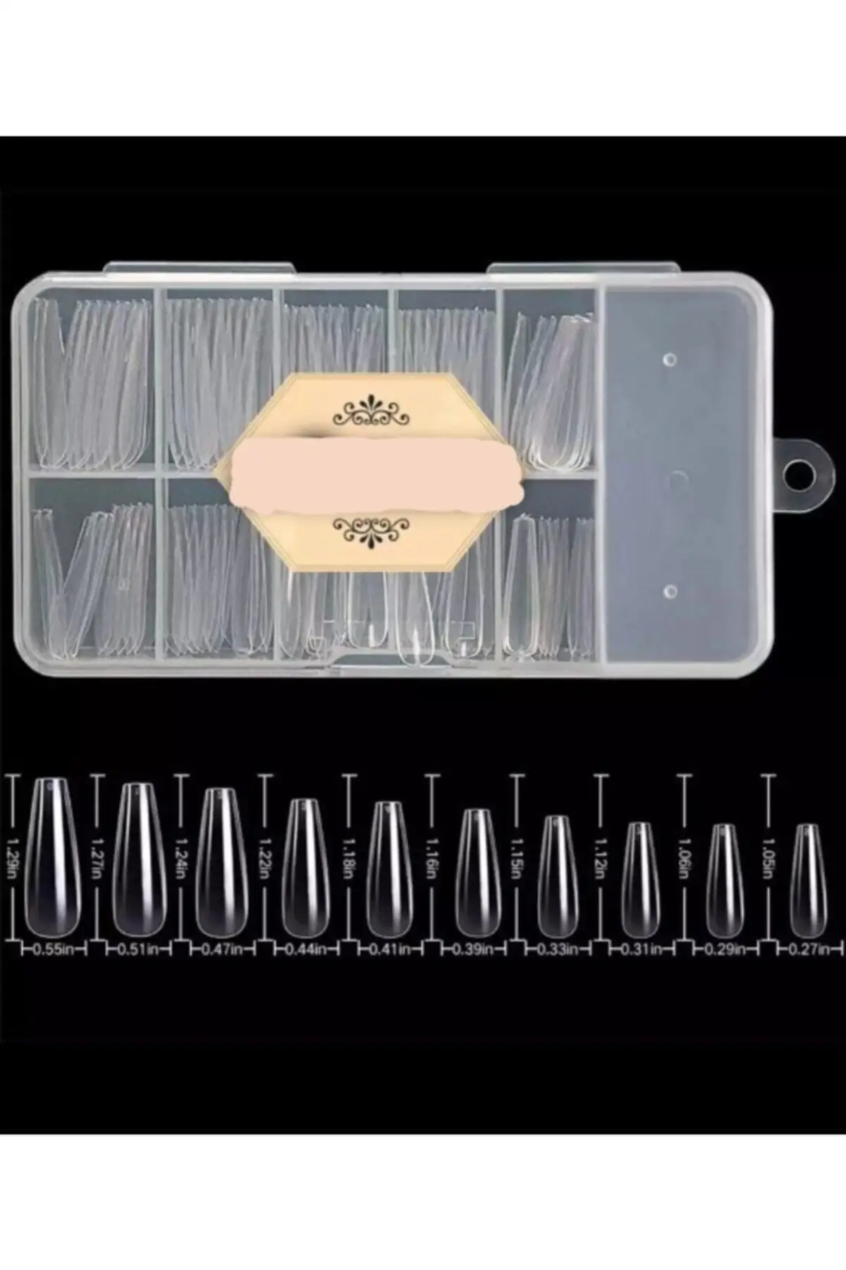 

Накладные ногти балерины Прозрачные 100 шт. упаковка на заказ