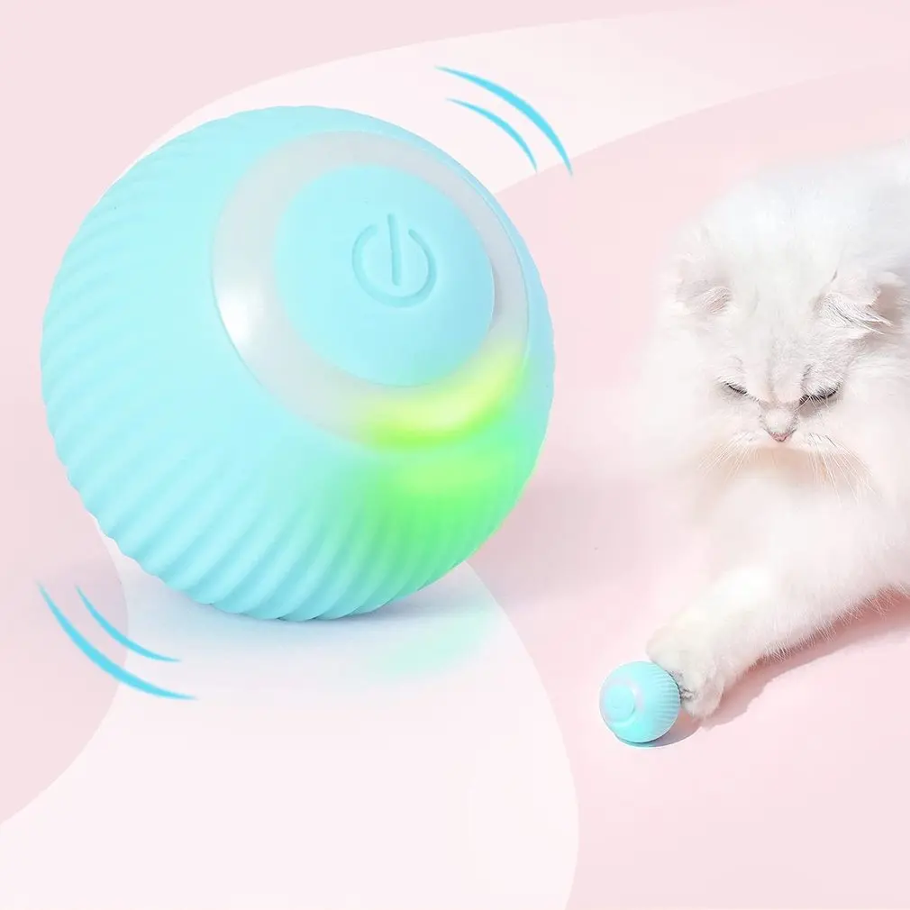 

Умные электрические игрушки-мячи для кошек, автоматические вращающиеся игрушки для кошек, тренировочные самодвижущиеся игрушки для домашних животных, интерактивные игры в помещении