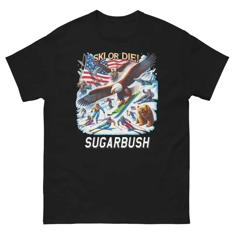 Фото Футболка Sugarbush Ski Or Die Eagle USA America Skiing Skier №1