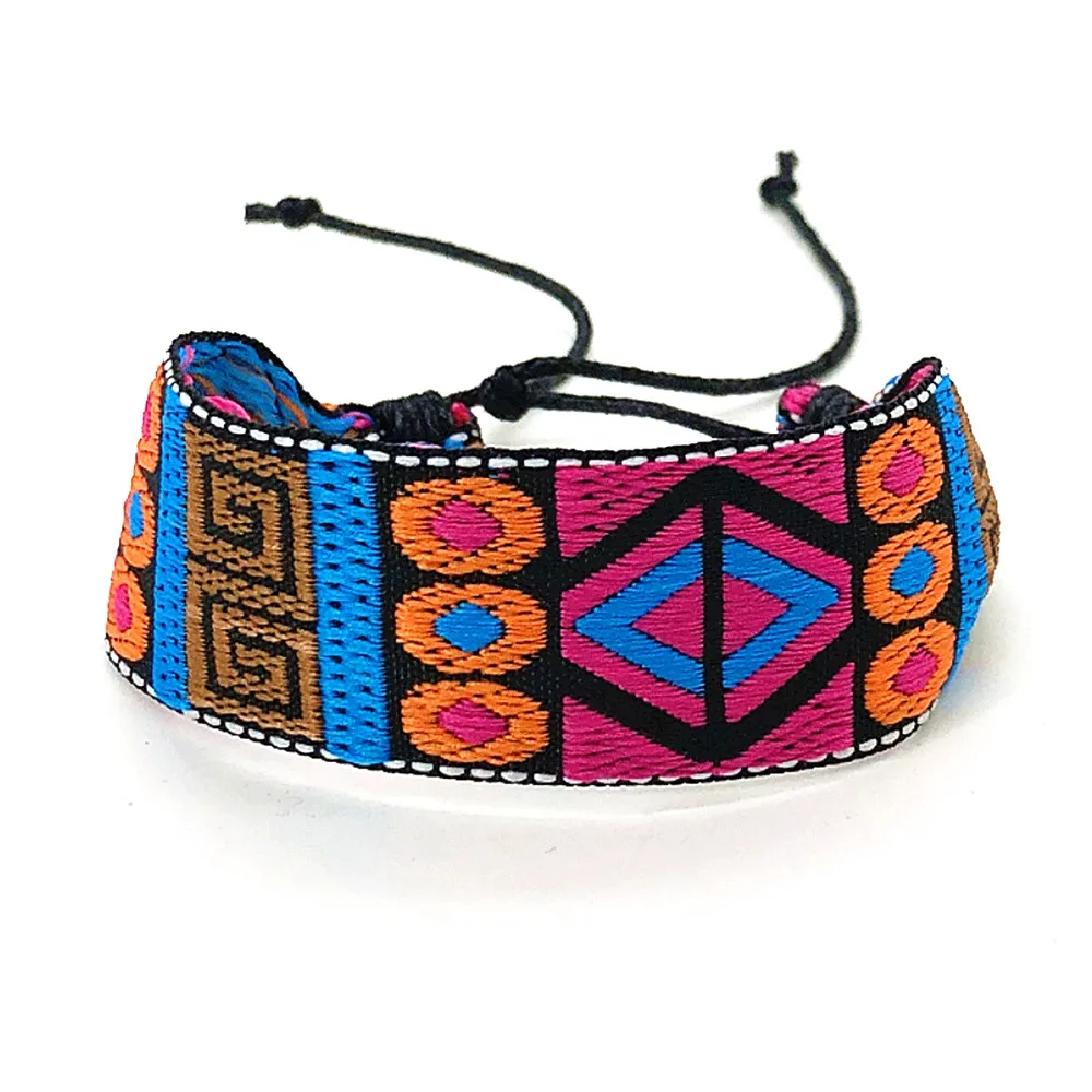 Браслет ручной работы в богемском стиле с перекрестными красочными глазами для