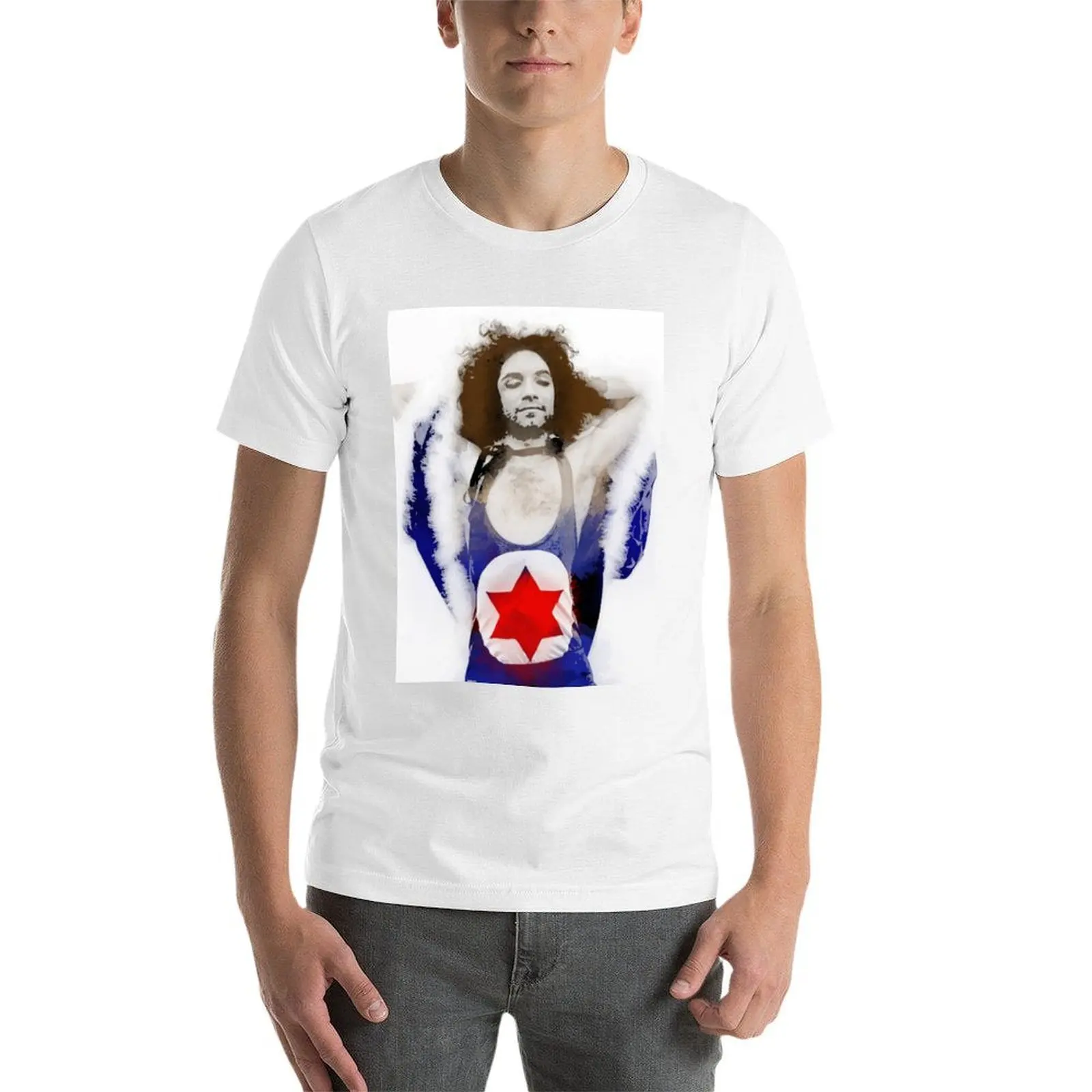Фото Футболка Danny Sexbang Watercolor, футболки с аниме-принтами, футболки оверсайз для мужчин, набор хлопковых футболок для мужчин, хлопковая забавная футболка №3