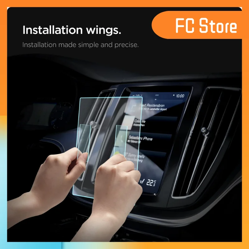 

Глянцевая защитная пленка из закаленного стекла с антибликовым покрытием для Volvo XC90/XC60/XC40/S90/S60/V90/V60 (2016-2021) экран 8,7 дюйма — 1 упаковка