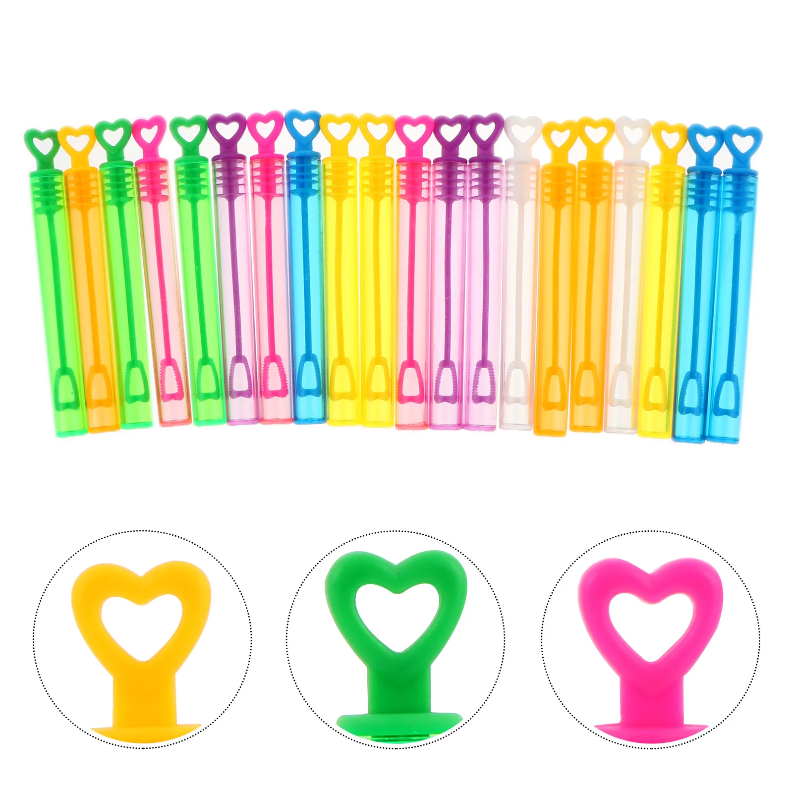 

20 Pcs Empty Bottle Homemade Bubbles Toddler Toys Stick Small Kids Solution Bottles Plastic Wand Kit Blowing Child Maker Blower