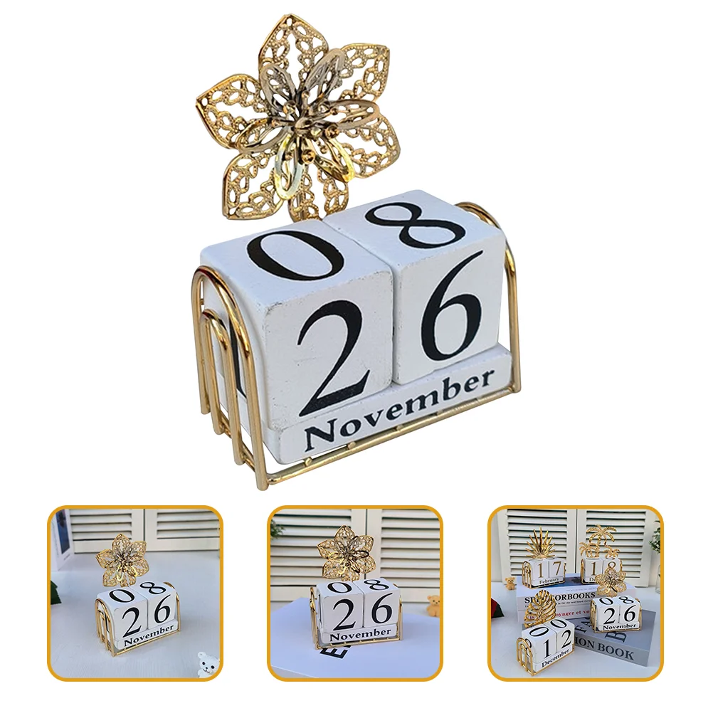 

Календарь Настольный Вечный Рождественский Блок Дата обратный отсчет деревянный Рабочий стол кубики Officenotepad