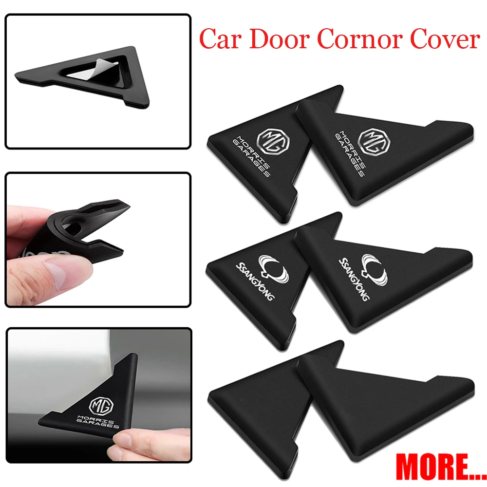 

2PCS Silicone Car Door Corner Cover Bumper Crash Scratch Protector for Toyota Corolla CHR Rav4 Yaris Hilux Prado Prius VVT-I TRD