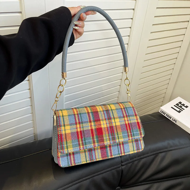 Винтажная легкая роскошная сумка 2024 новая модная женская с ретро-принтом