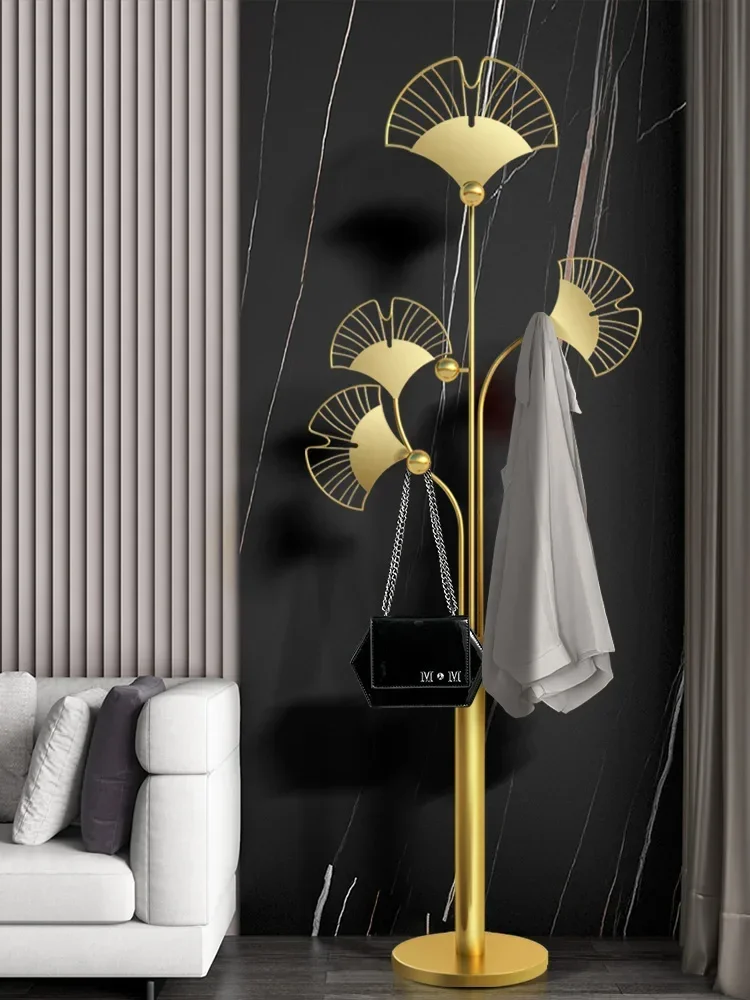 

Light Luxury Metal Hallstand Floor Bedroom Hanger Living Room Floor Hanger