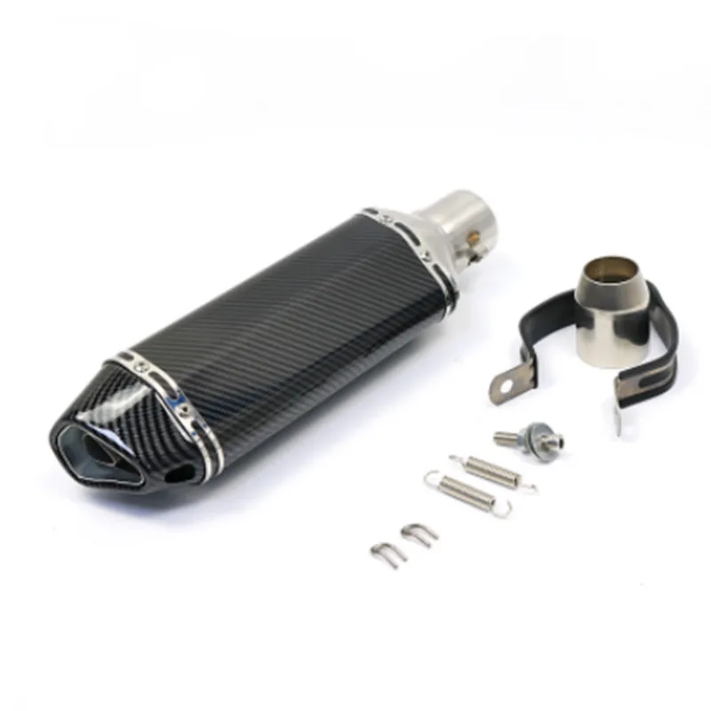 

Universal 38mm-51mm MotorcycleStainless steel Exhaust Pipe Muffler Silencer w/DB Killer For Honda Suzuki Kawasaki Yamaha Touring