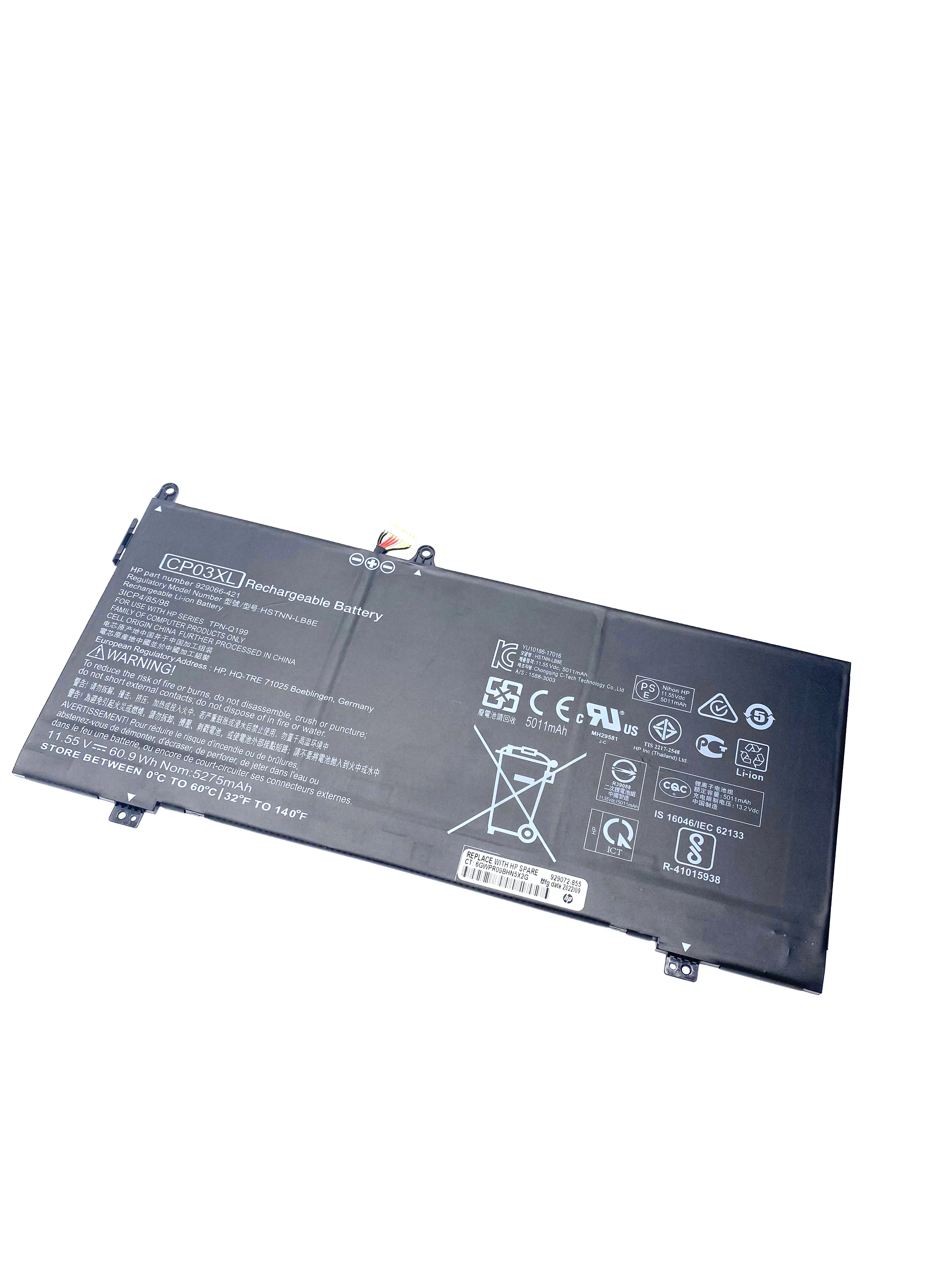 Оригинальный аккумулятор для ноутбука CP03XL HP Spectre x360 13-ae049ng ae040ng ae011ur ae052nr 929066 -421 929072