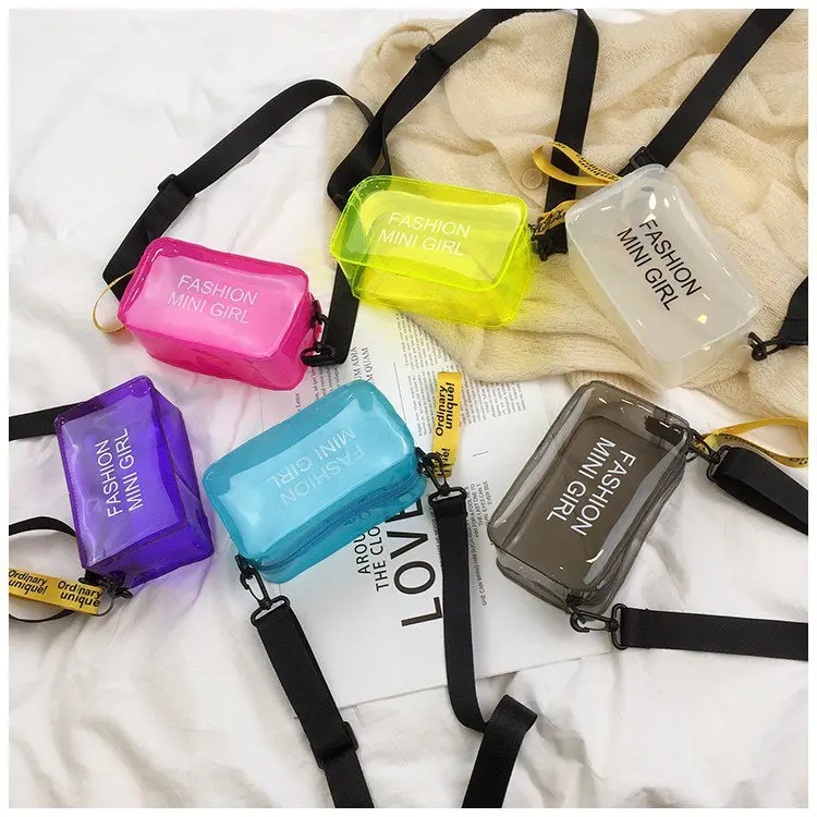 

Summer New Jelly Transparent Cosmetics Storage Lipstick Storage Bag Travel BagShopping BagShoppingFashion All-in-one Storage Bag