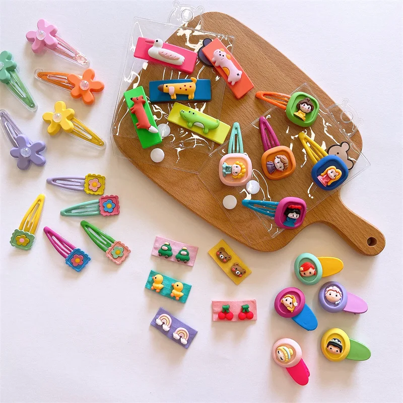 Заколка для волос Детская летняя из 5 предметов милый мультяшный рисунок