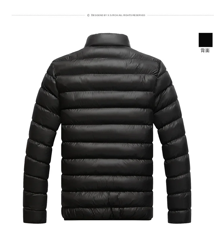 2022 New Men's Parka Autumn and Winter Zipper Jacket Windproof Warm Open Collar Down jacket Casual Down jacket Street Sportswear