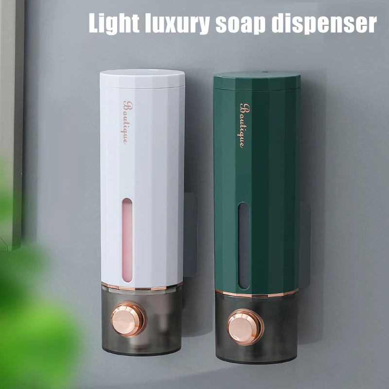 

Liquid Soap Dispensers Wall Mounted Bathroom Kitchen Home Hotel No Punching Waterproof Press Hand Soap Dispenser Machine