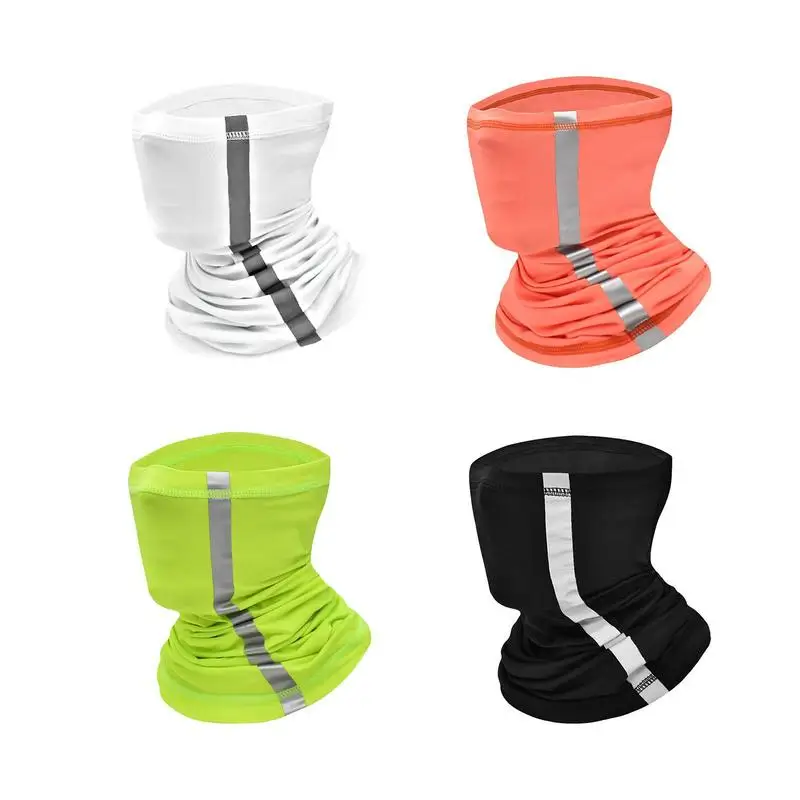 

Safety Reflective Scarf High Visibility Reflective Neck Gaiter Breathable Face Cover Windproof Seamless Head Wear Neckerchief