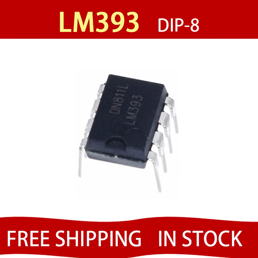 

50PCS LM393P DIP8 LM393 DIP LM393N 393 DIP-8 new and original IC FREE SHIPPING