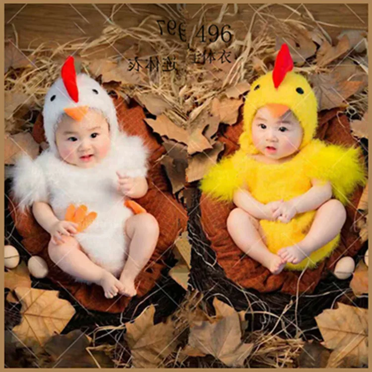 

Baby Photography Clothing Kawaii Little Chicken Studio Photo Props Baby Full Moon Hundred Days Anniversary Photo Clothing