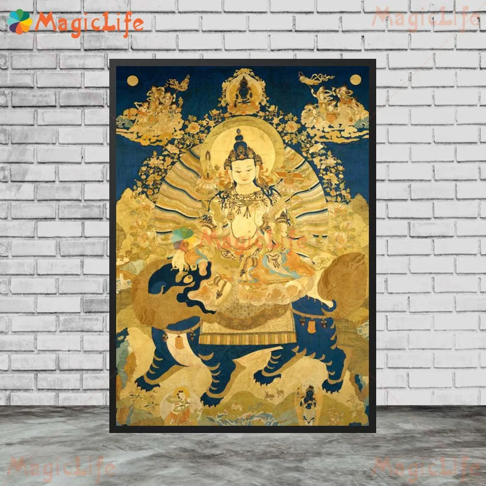 Буддистская статуя Будды, Кали Шива, постеры, настенные картины для гостиной, скандинавский постер, настенное искусство, холст, картина без рамки