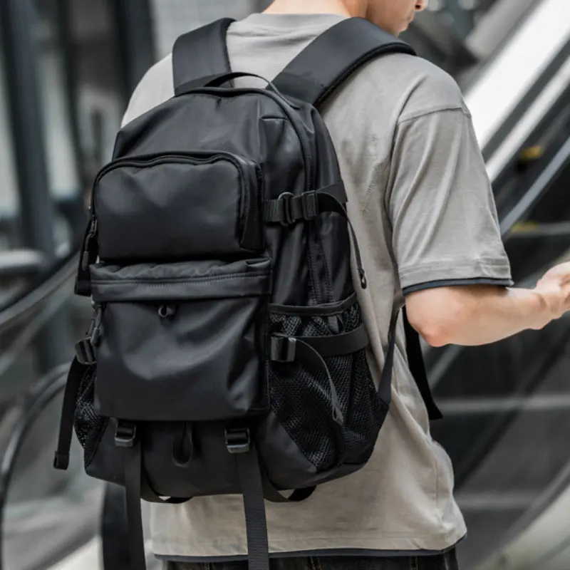 

New Backpack Black Anti Theft Splashproof Fashion Bag For Teens Travel Multifunctional Men Knapsack Outdoor Teenage Mochila
