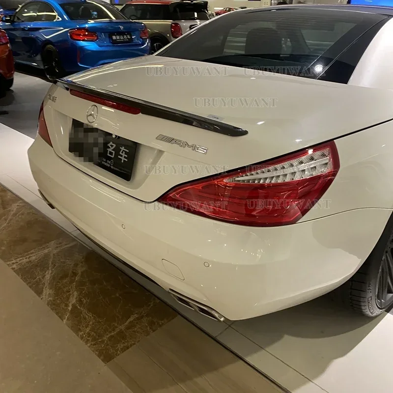 Спойлер из углеродного волокна задний бампер автомобиля для Mercedes SL class R231 SL300 SL500