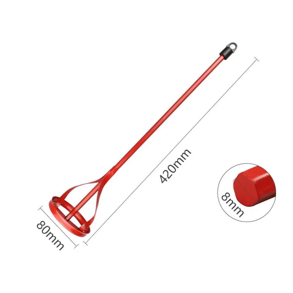 Смеситель для штукатурки с валом красная мешалка смешивания грязевого покрытия