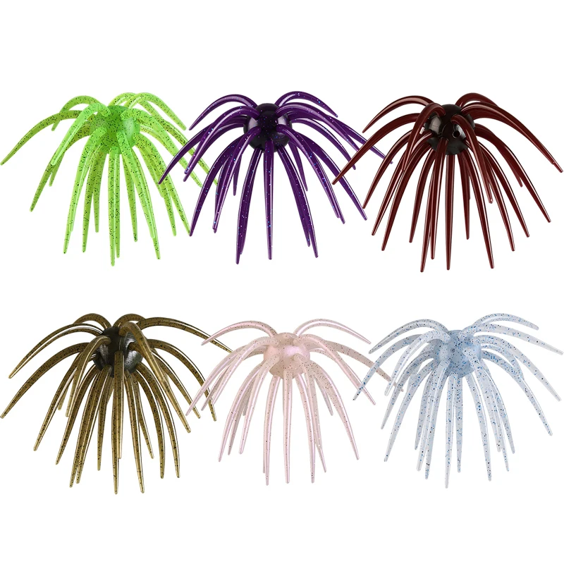 Фото Мягкая приманка TAIYU Coike Urchin 13 см в коробке, прочная эластомерная приманка с пипетками для хищной рыбы, рыболовные снасти для ловли баса №5