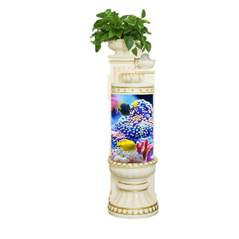 

Wyj Floor Home Decorative Landscaping Creative Fish Globe Aquarium