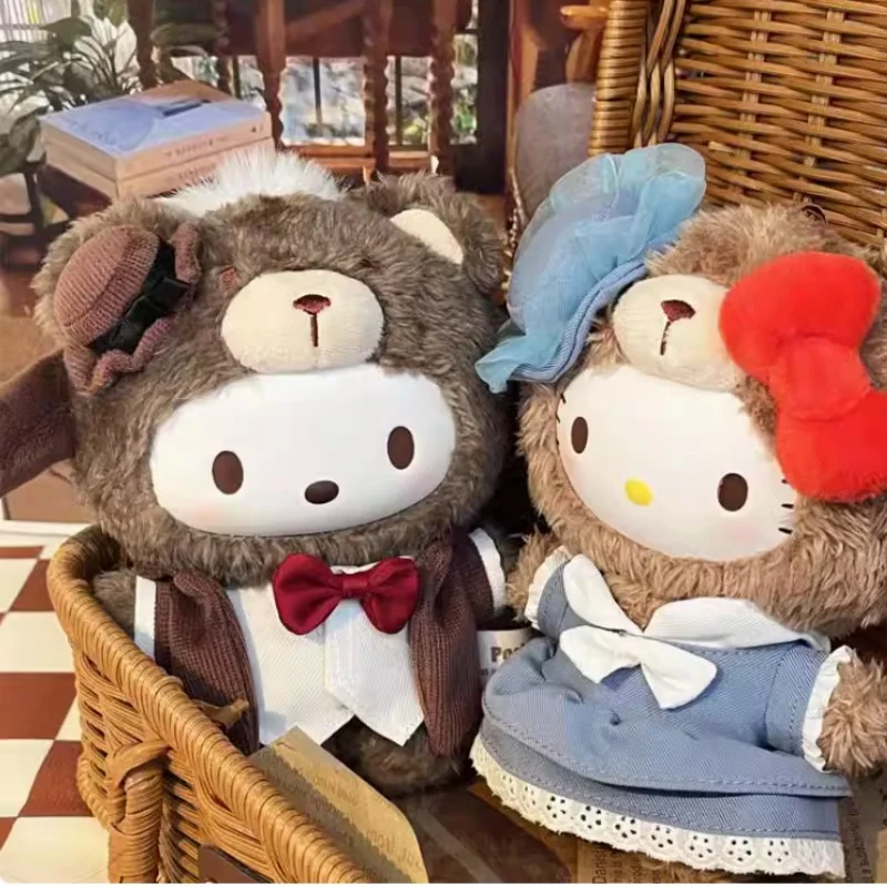 Kuromi Family British Afternoon Tea Series Blind Box Doll Toy Cute Cinnamoroll Hello Kitty Character Pendant Decorative Gift