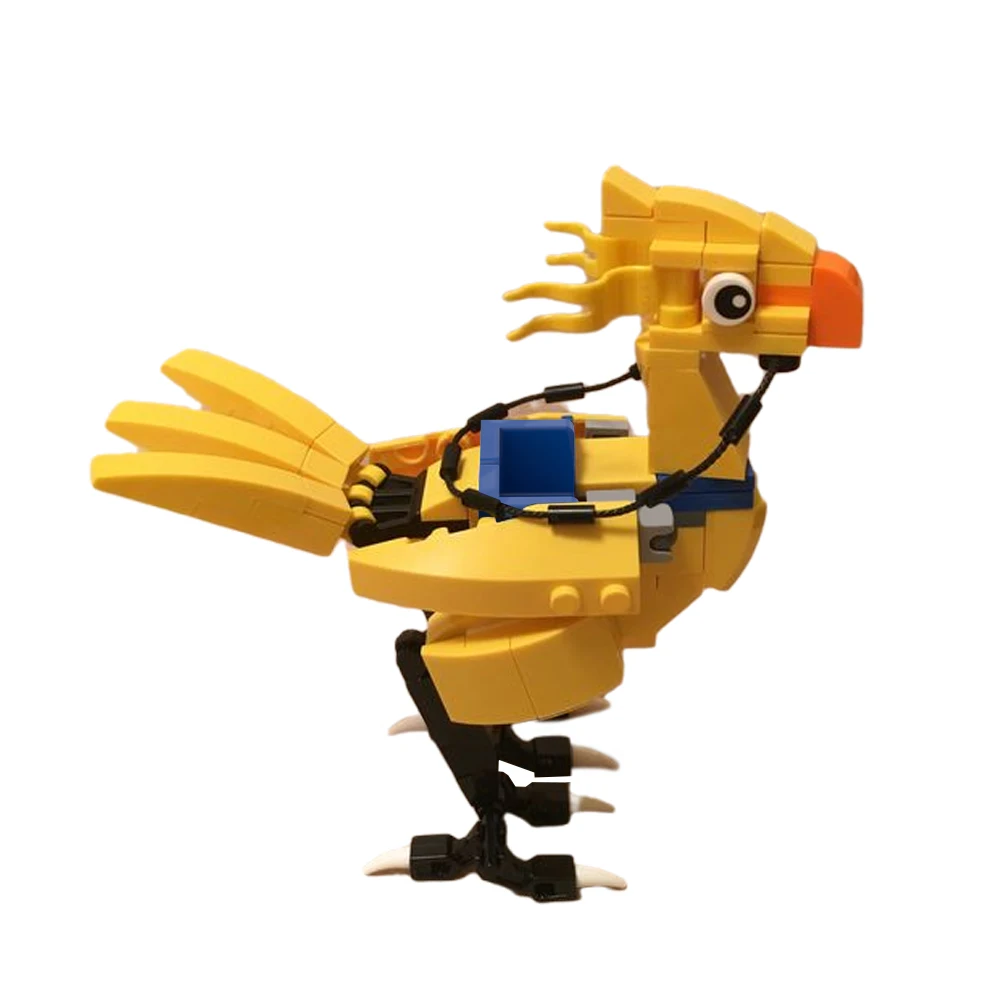 

Moc Yellow Bird Blocks DIY Cartoon Hot Sale Building Blocks Kit Video Game Animal Pet Mount Figure Bricks Model Toys Kids Gifts