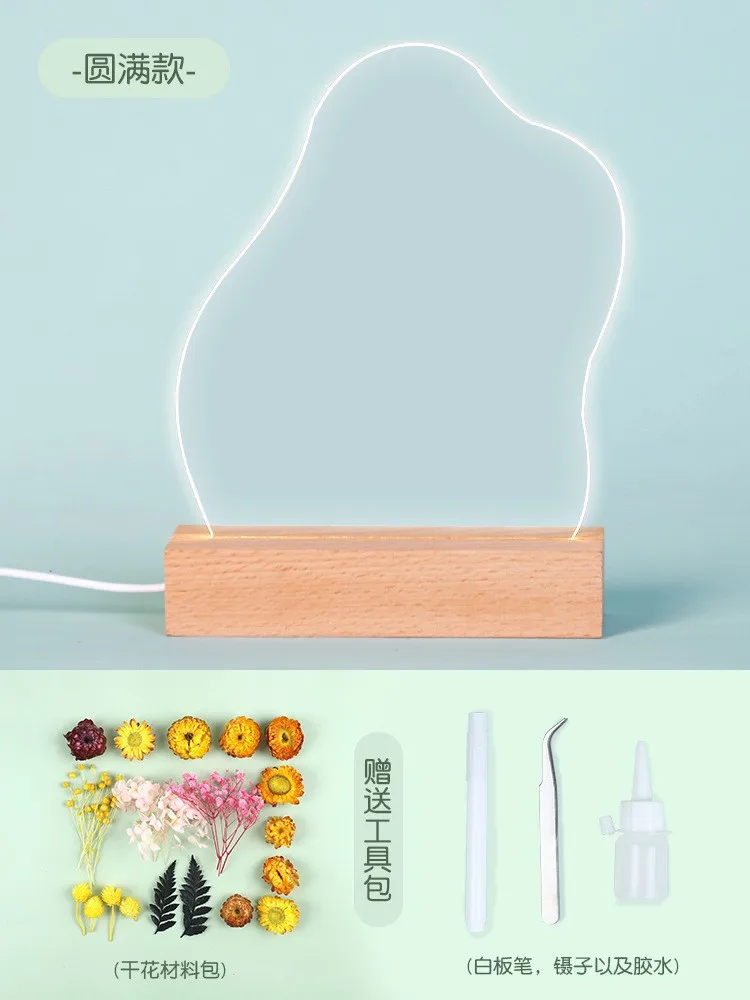 

Детская задняя подсветка, уникальная модель с деревянной основой, для украшения детской спальни