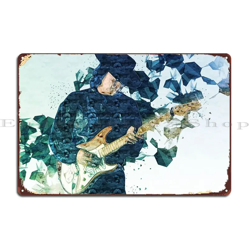 

Stevie Ray Воган, металлическая фотография, искусственная пещера, обычный кинотеатр, жестяной знак, постер