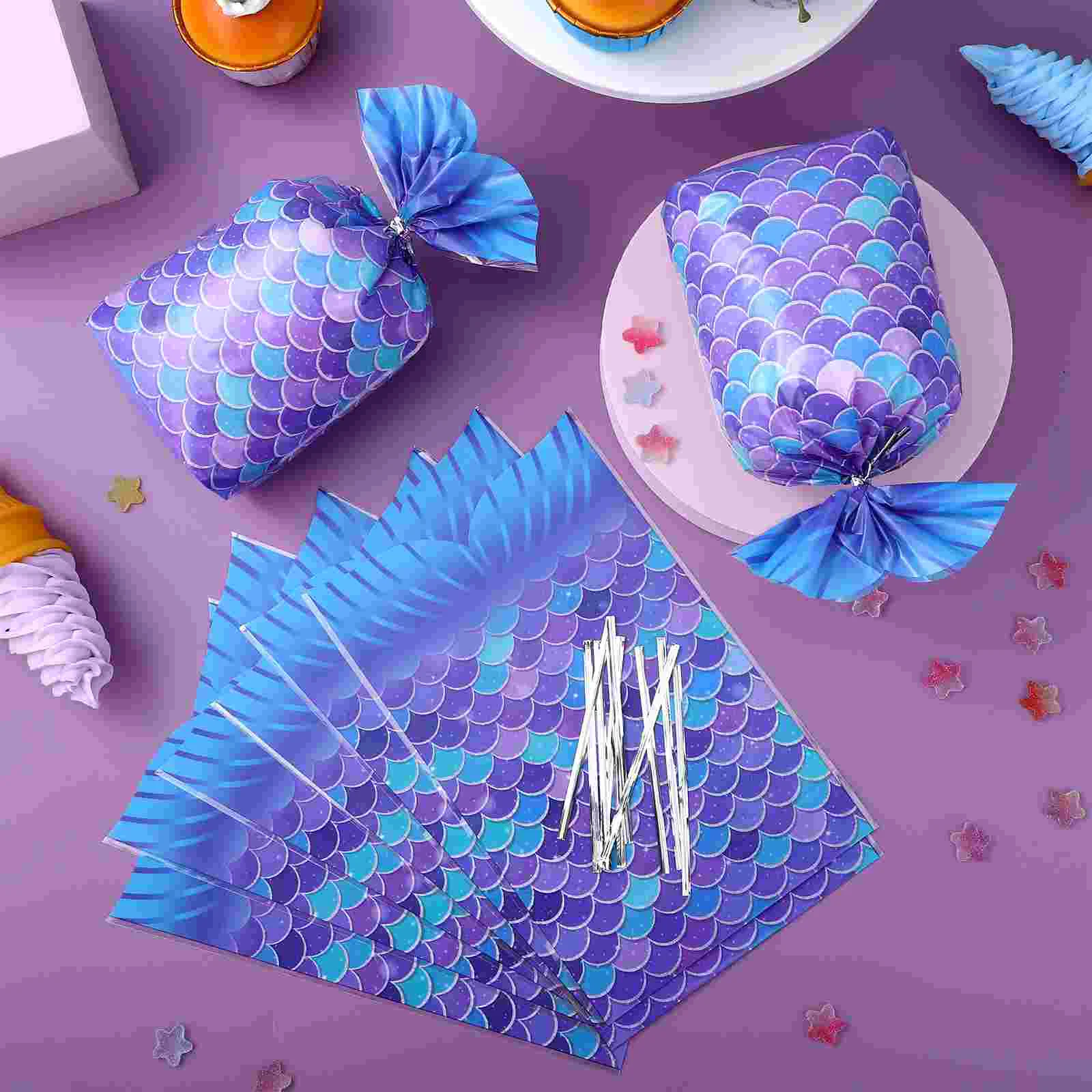 100 шт. целлофановый хвост сумка для конфет сумки Goodie Opp маленькие украшения