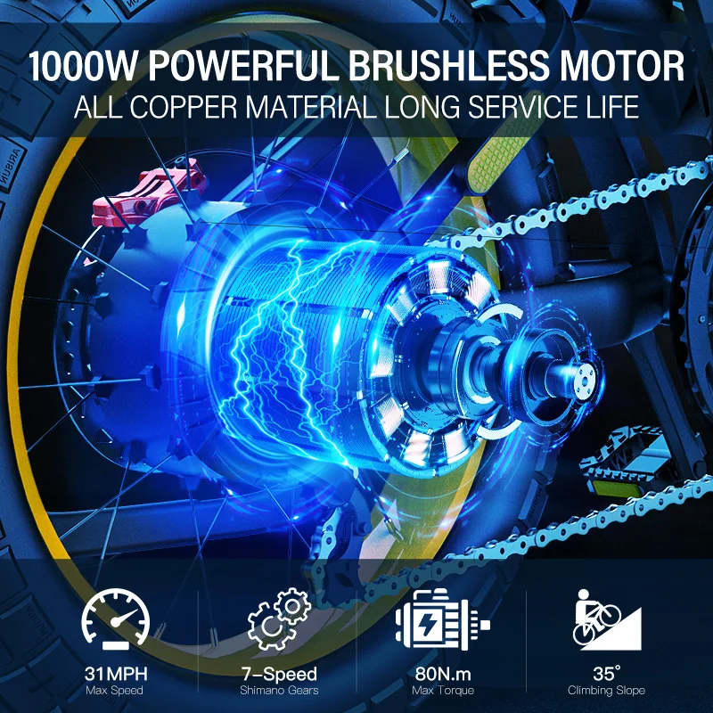 Coswheel Взрослые Электрический велосипед 1500W 48V2 5AH батарея электрические мотоциклы