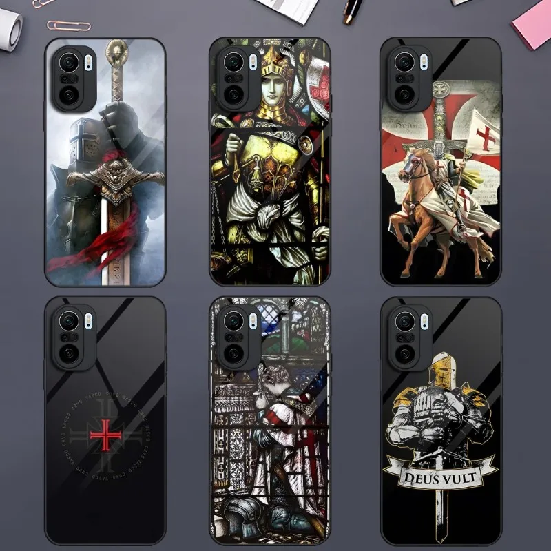 

Templar Knight Phone Case For Xiaomi 13 10 10T 11i 11T Redmi Note 8 9 11 11S Pro Poco M4 X3 F3 Glass Cover