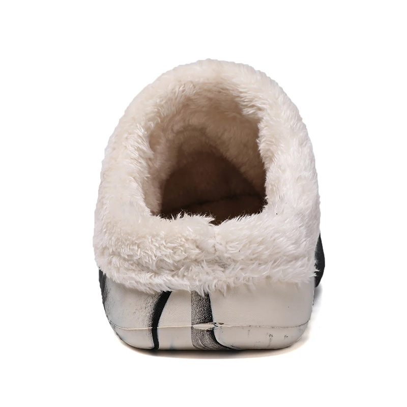 Odor Proof Waterproof Cotton Slippers for Women 2022 New Plush Warm House Female Soft Slides Non-Slip Memory Foam Couples Shoes