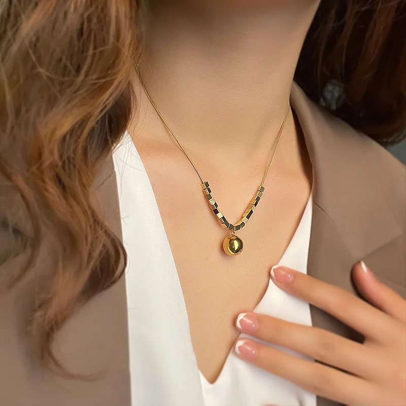 

Женская цепочка-ожерелье из титановой стали