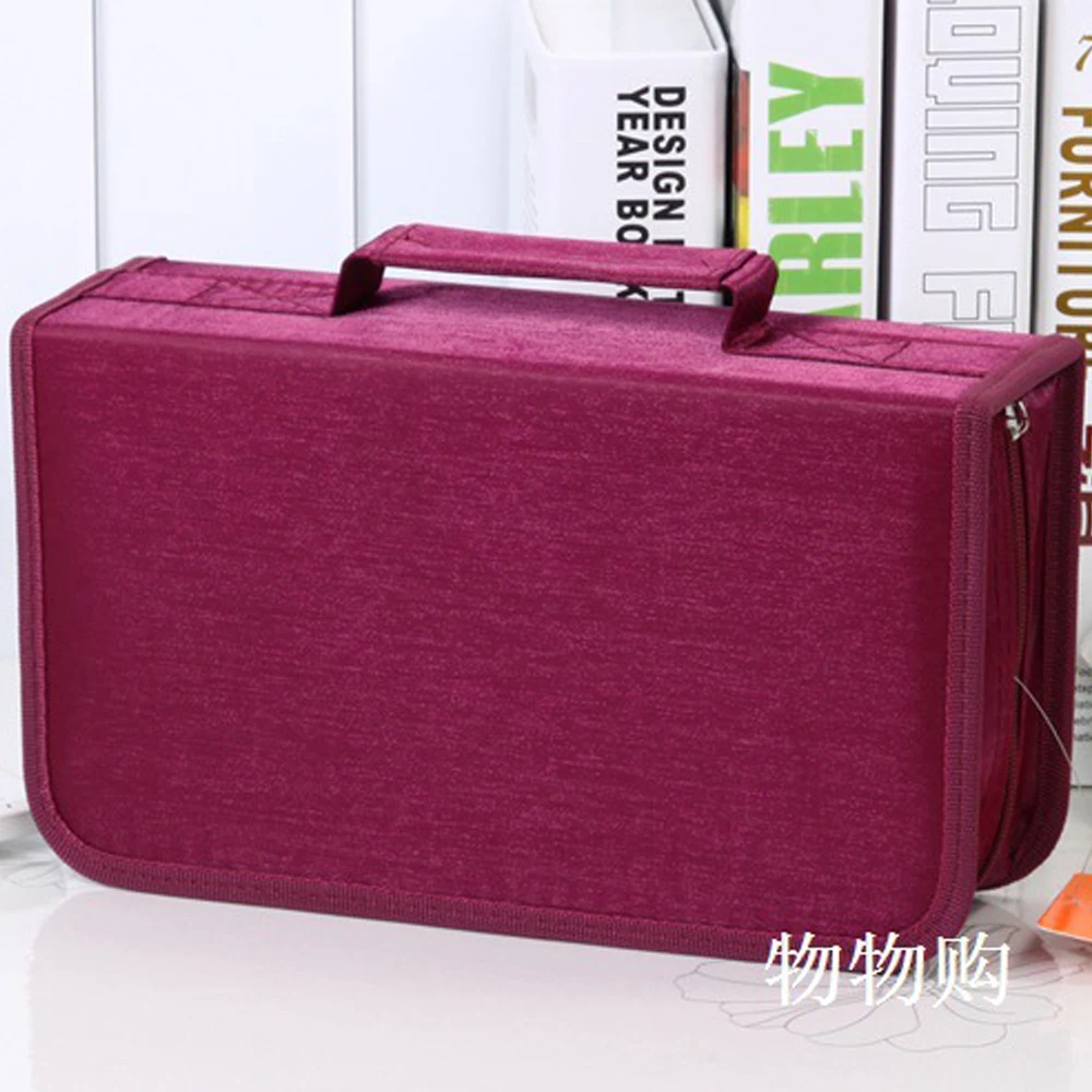 

Large CD Pack Can Hold 128 Discs In The Storage Box Dvd Storage Carrying Case Dropshipping Mercerized Fabric+non-woven Fabric