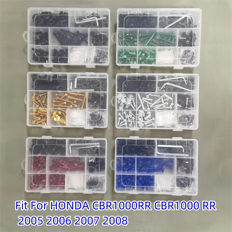Комплект обтекателей болты для кузова винты подходят HONDA CBR1000RR CBR1000 RR 2005 2006 2007 2008