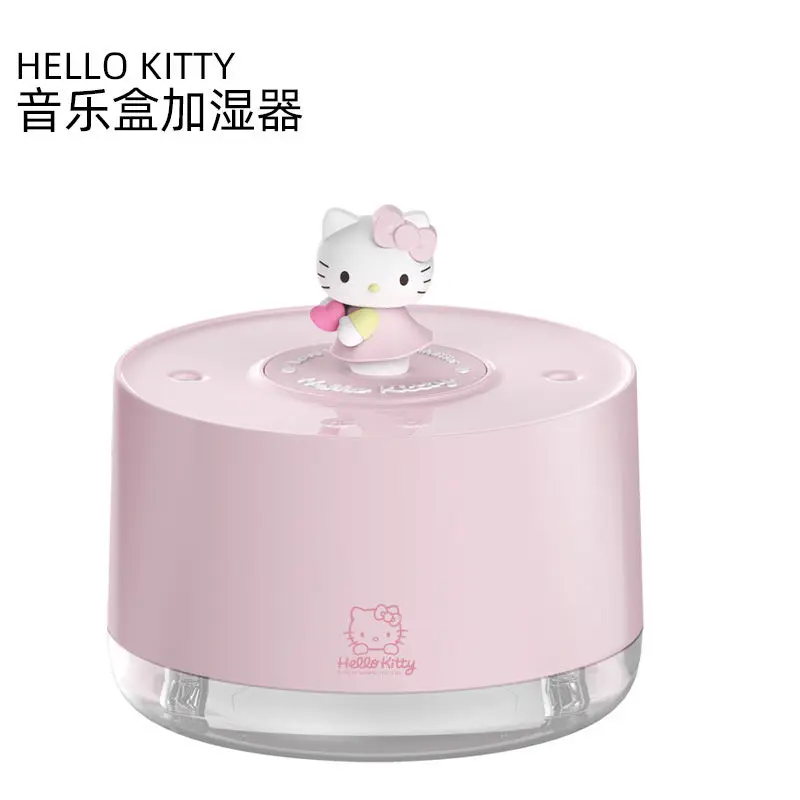 

Kawaii Sanriod Anime Peripheral Kitty Usb Charging Music Air Hydrating Instrument Desktop Small Humidifier Gift for Girlfriend
