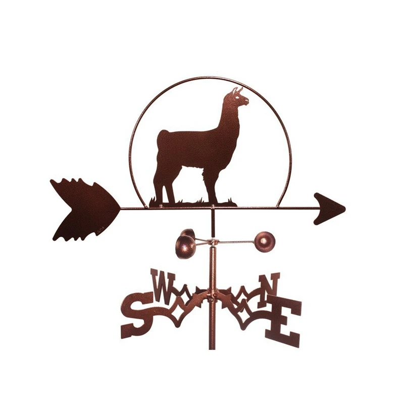 

Alpaca Weather Vane Stainless Steel Spray Paint Outdoor European Roof Decoration