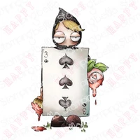 2022 oddball playing card metal cutting dies and clear stamps for diy photo album handmade paper card decoration embossing mould