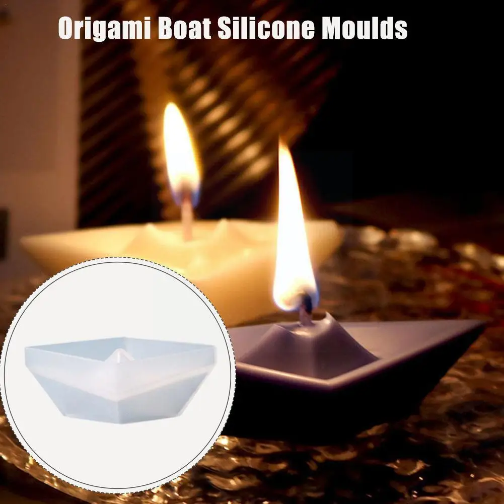 

Origami Boat Silicone Moulds Diy Handmade Soap Scented Crafts Decoration Candle Ornaments Molds Home E8i0