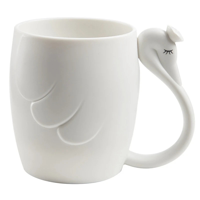 

Home Creative Couple Brushing Cup Student Swan Mouthwash Plastic Cup