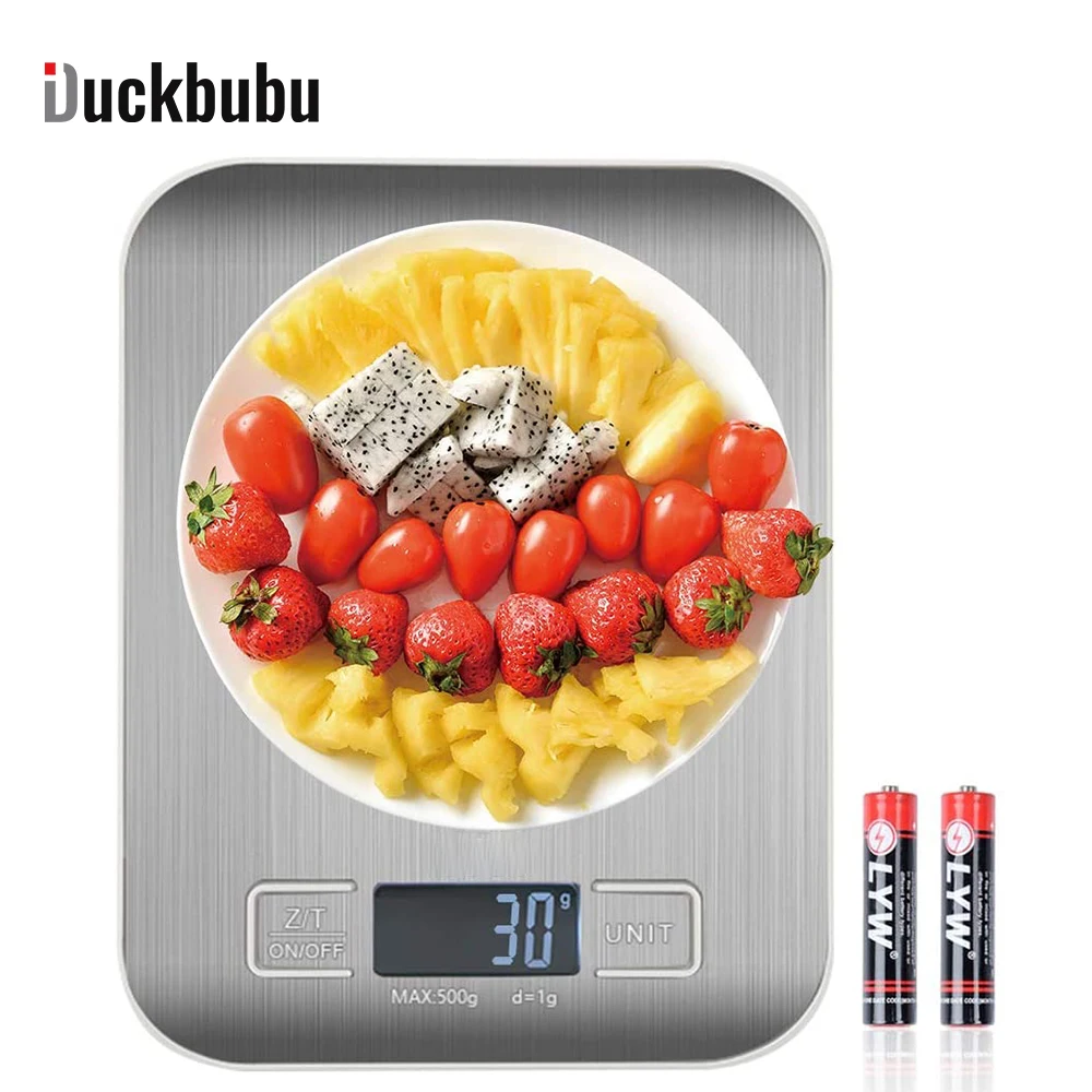 

Digital kitchen Scales 5kg 10kg/1g Stainless Steel LCD Electronic Food Diet Postal Balance Measure Tools weight Libra