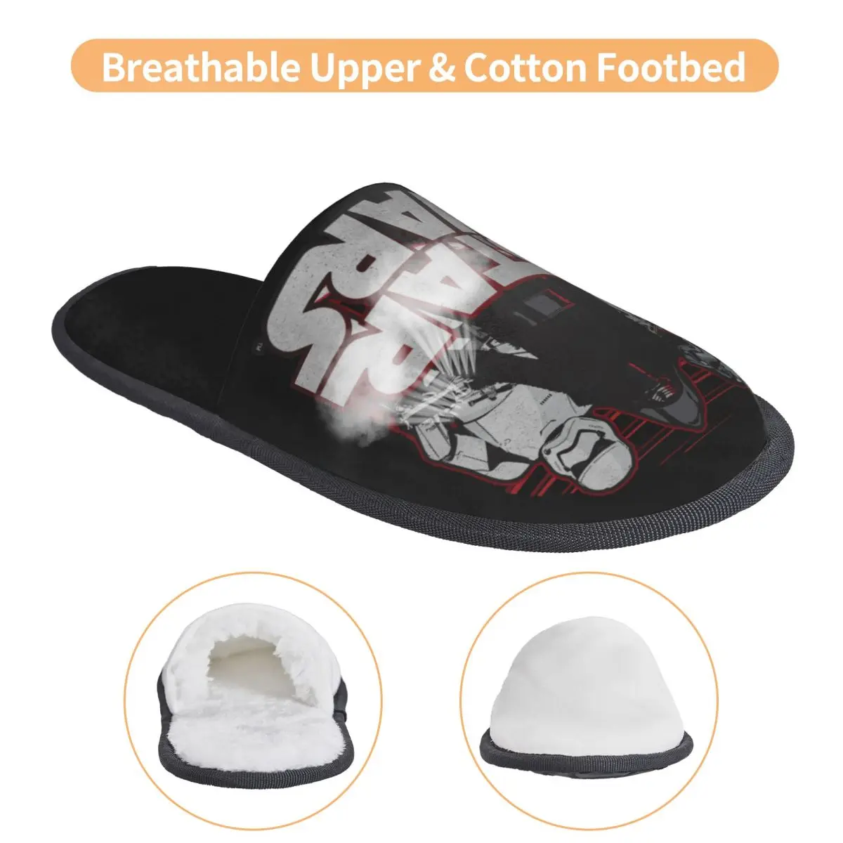 Зимние домашние хлопковые тапочки в стиле ретро Звездные войны (3) товары меховые