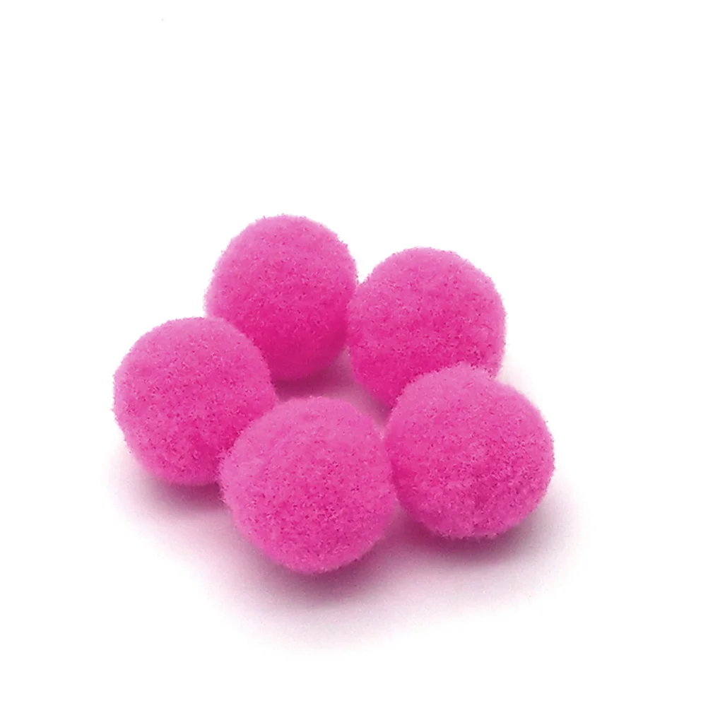 Pom Balls Colorful Diy Fluffy Crafts Mini Fuzzyplush Pomsand Yarn Garland Decorations | Artificial Flowers